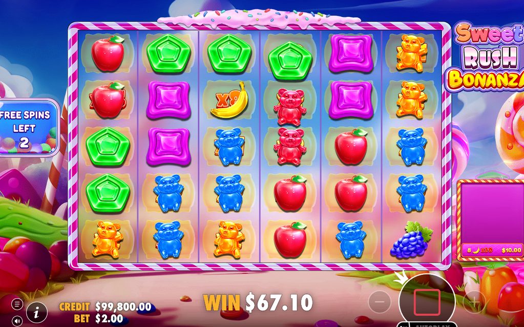 Free Spins-rundan på det vanliga 6x5-rutnätet